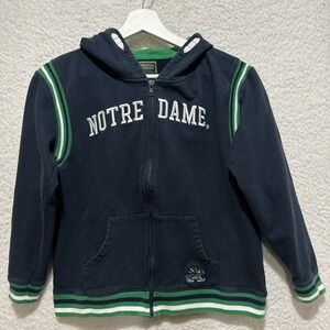Notre Dame‎ HOODIE KIDS 11/12 Heritage Collection Lansdowne FULL ZIP EMBROIDERED
